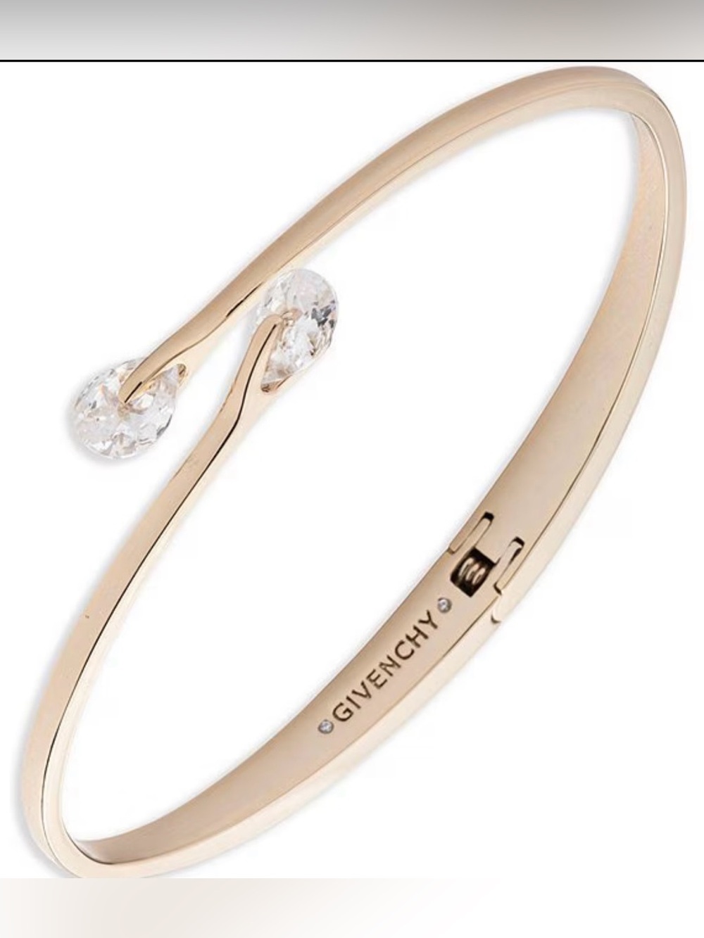 Givenchy Crystal Bypass Cuff Bracelet